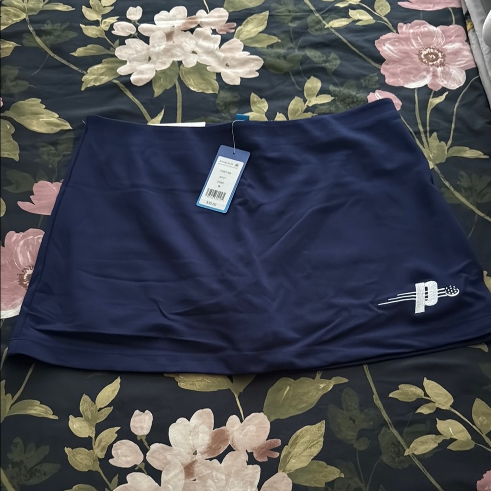 Prince Navy Blue Pencil Skirt